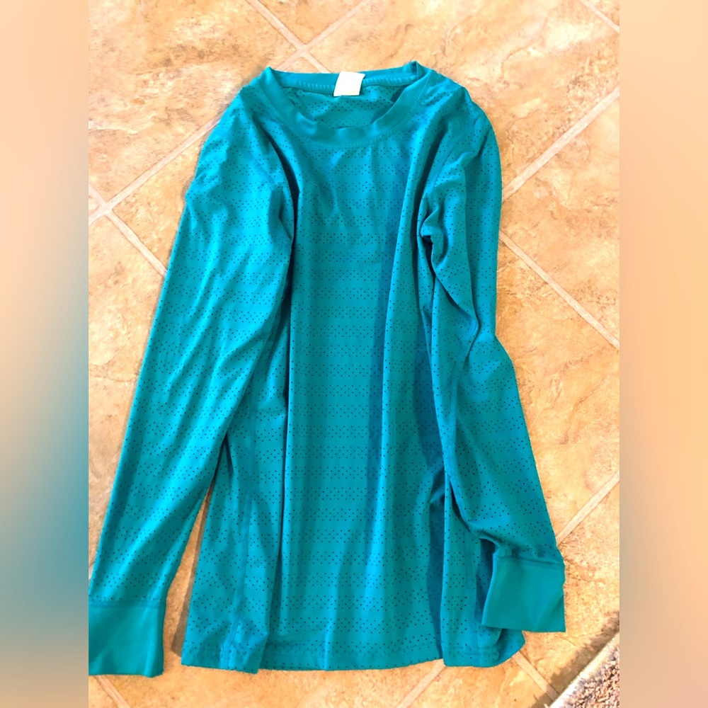Long sleeve, size S, teal